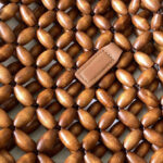 Saint Laurent Le 5 A 7 Large In Wood Beads 823807 Coffee